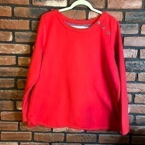Izod red sweatshirt.